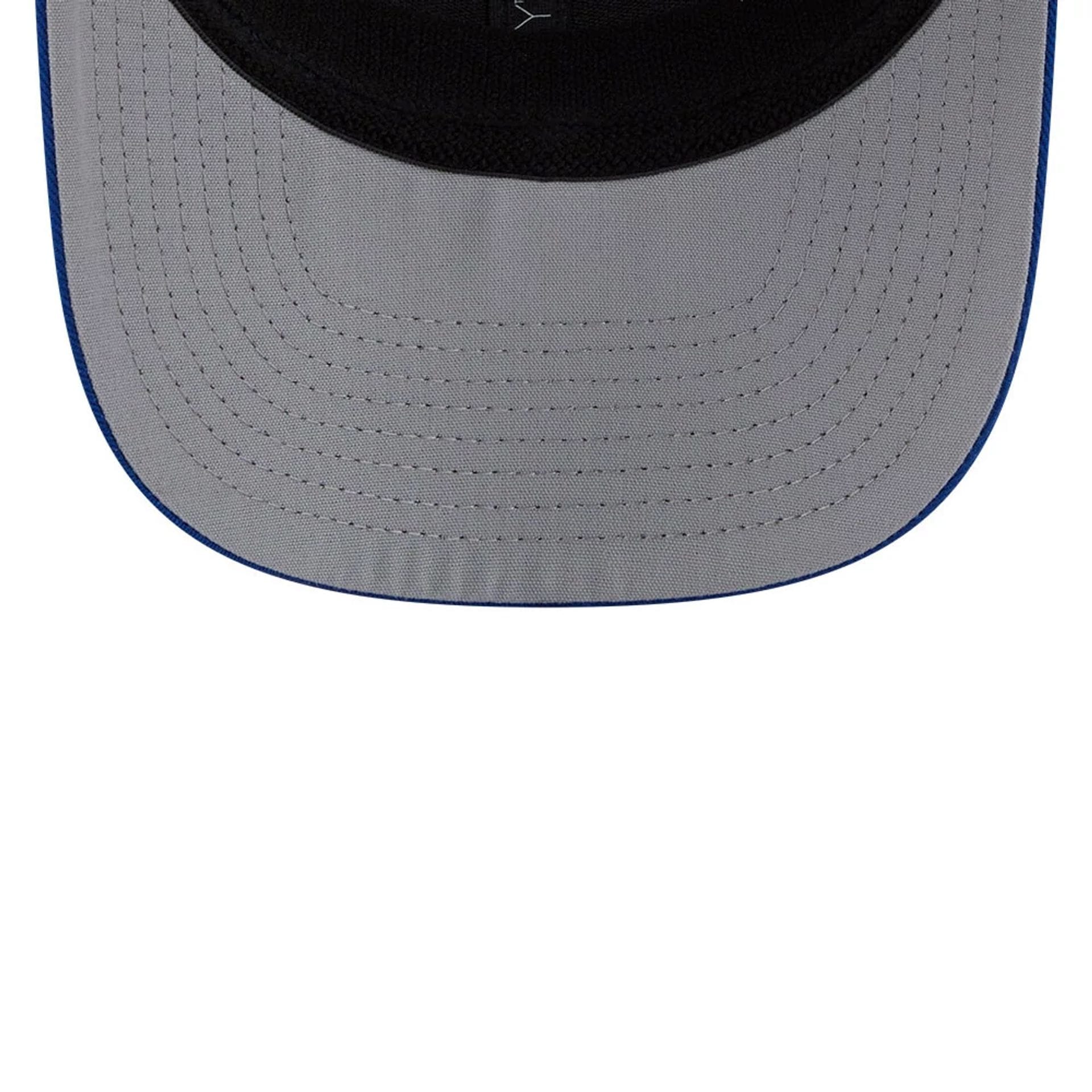 Pictured is this MLB Patch Kansas City Royals 9SEVENTY Stretch Snap cap in blue. 2