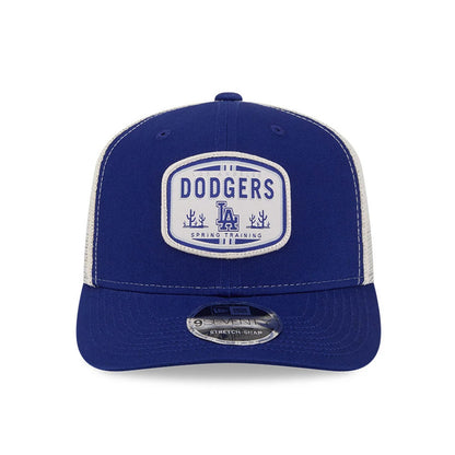 Pictured is this MLB Patch LA Dodgers 9SEVENTY Stretch Snap cap in dark blue. 3