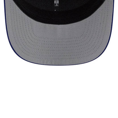 Pictured is this MLB Patch LA Dodgers 9SEVENTY Stretch Snap cap in dark blue. 2