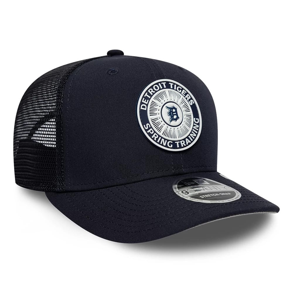 Pictured is this MLB Circles Detroit Tigers 9SEVENTY Stretch Snap cap in navy. 4