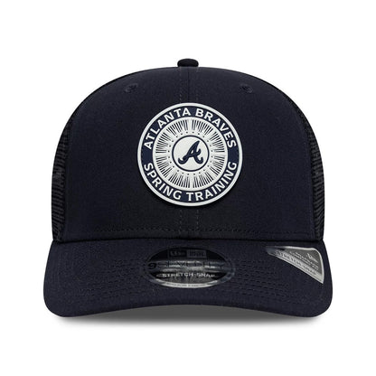 Pictured is this MLB Circles Atlanta Braves 9SEVENTY Stretch Snap cap in navy. 3