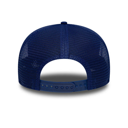 Pictured is this MLB Circles LA Dodgers 9SEVENTY Stretch Snap cap in dark blue. 5