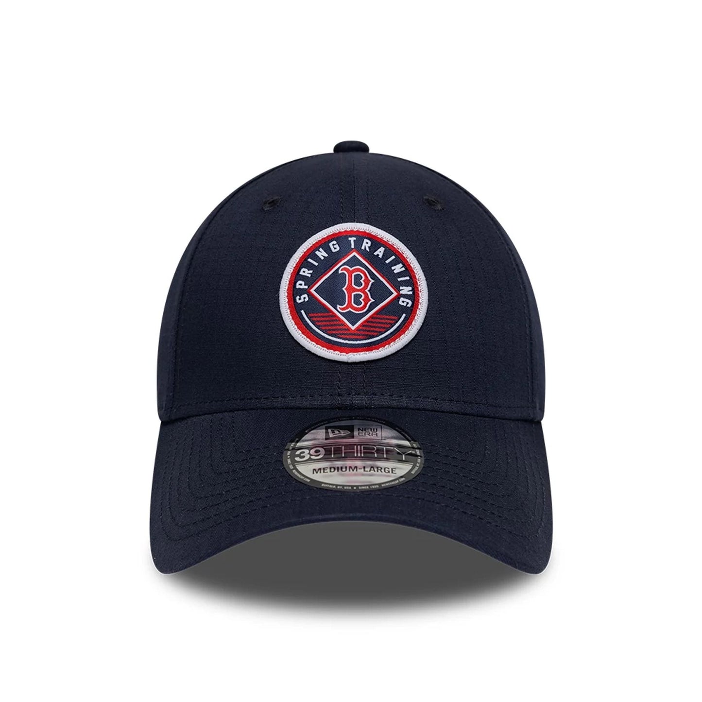 Pictured is this MLB Ripstop Boston Red Sox 39THIRTY Stretch Fit cap in navy. 3