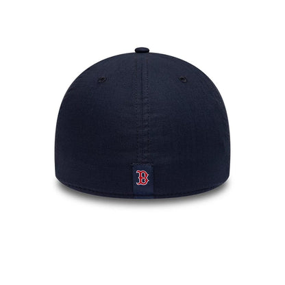 Pictured is this MLB Ripstop Boston Red Sox 39THIRTY Stretch Fit cap in navy. 5