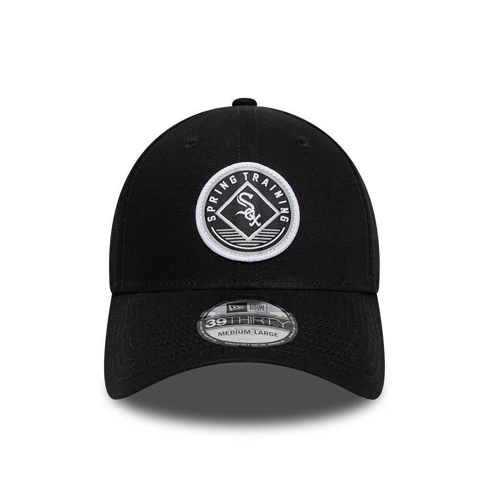 Pictured is this MLB Ripstop Chicago White Sox 39THIRTY Stretch Fit cap in black. 3