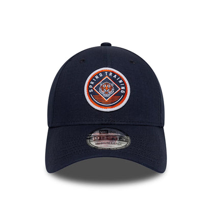 Pictured is this MLB Ripstop Detroit Tigers 39THIRTY Stretch Fit cap in navy. 3