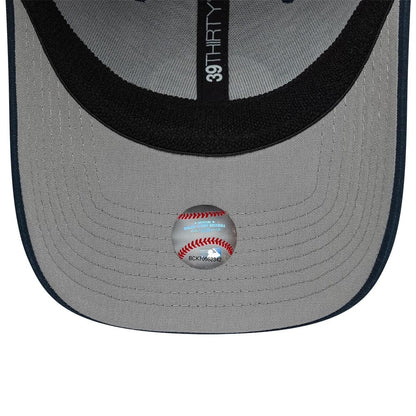 Pictured is this MLB Ripstop LA Dodgers 39THIRTY Stretch Fit cap in dark blue. 2