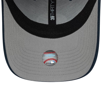 Pictured is this MLB Ripstop LA Dodgers 39THIRTY Stretch Fit cap in dark blue. 2