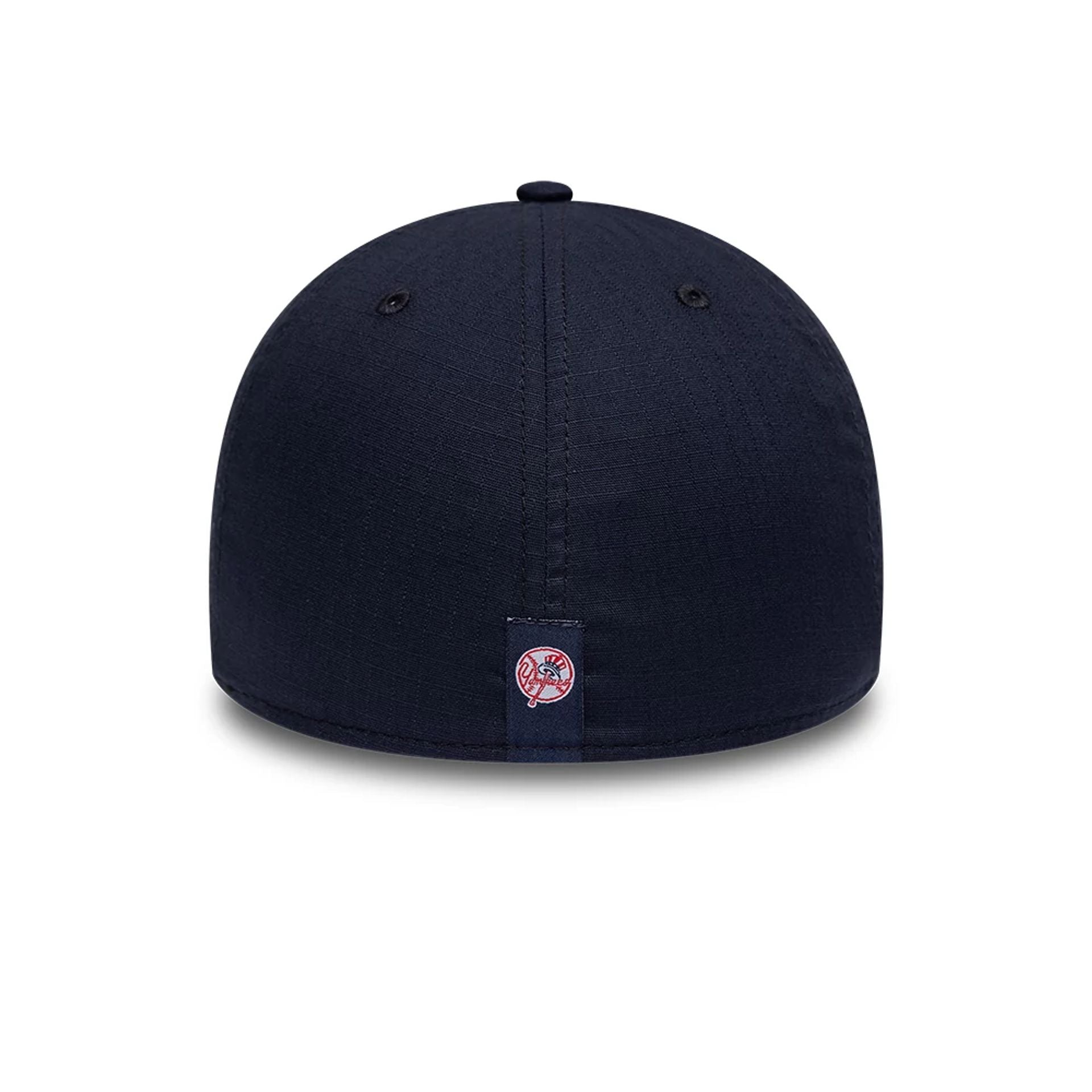 Pictured is this MLB Ripstop New York Yankees 39THIRTY Stretch Fit cap in navy. 7