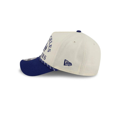 Pictured is this MLB Rope LA Dodgers 9FORTY A-Frame cap in cream. 5
