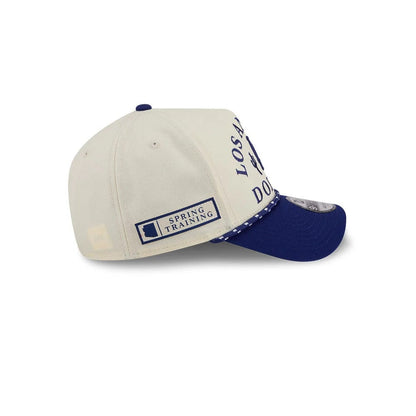 Pictured is this MLB Rope LA Dodgers 9FORTY A-Frame cap in cream. 6
