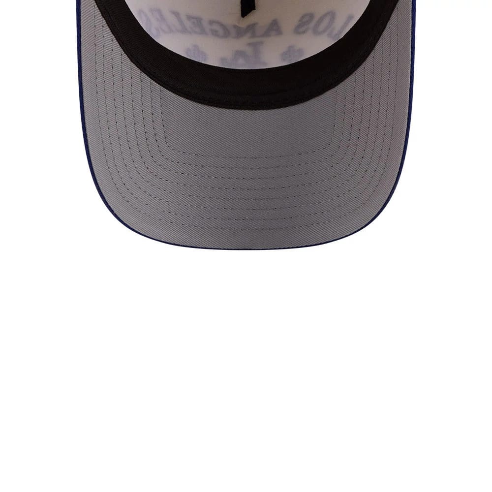 Pictured is this MLB Rope LA Dodgers 9FORTY A-Frame cap in cream. 2