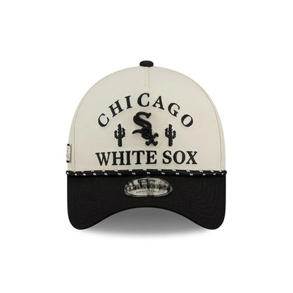 Pictured is this MLB Rope Chicago White Sox 9FORTY A-Frame cap in black. 3