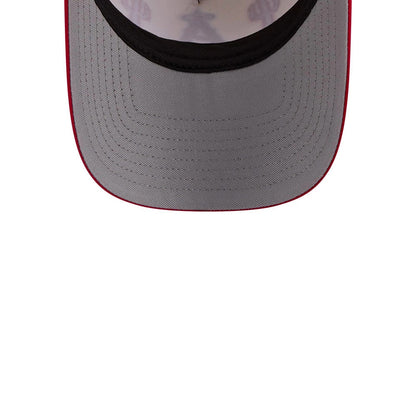 Pictured is this MLB Rope LA Angels 9FORTY A-Frame cap in red. 2