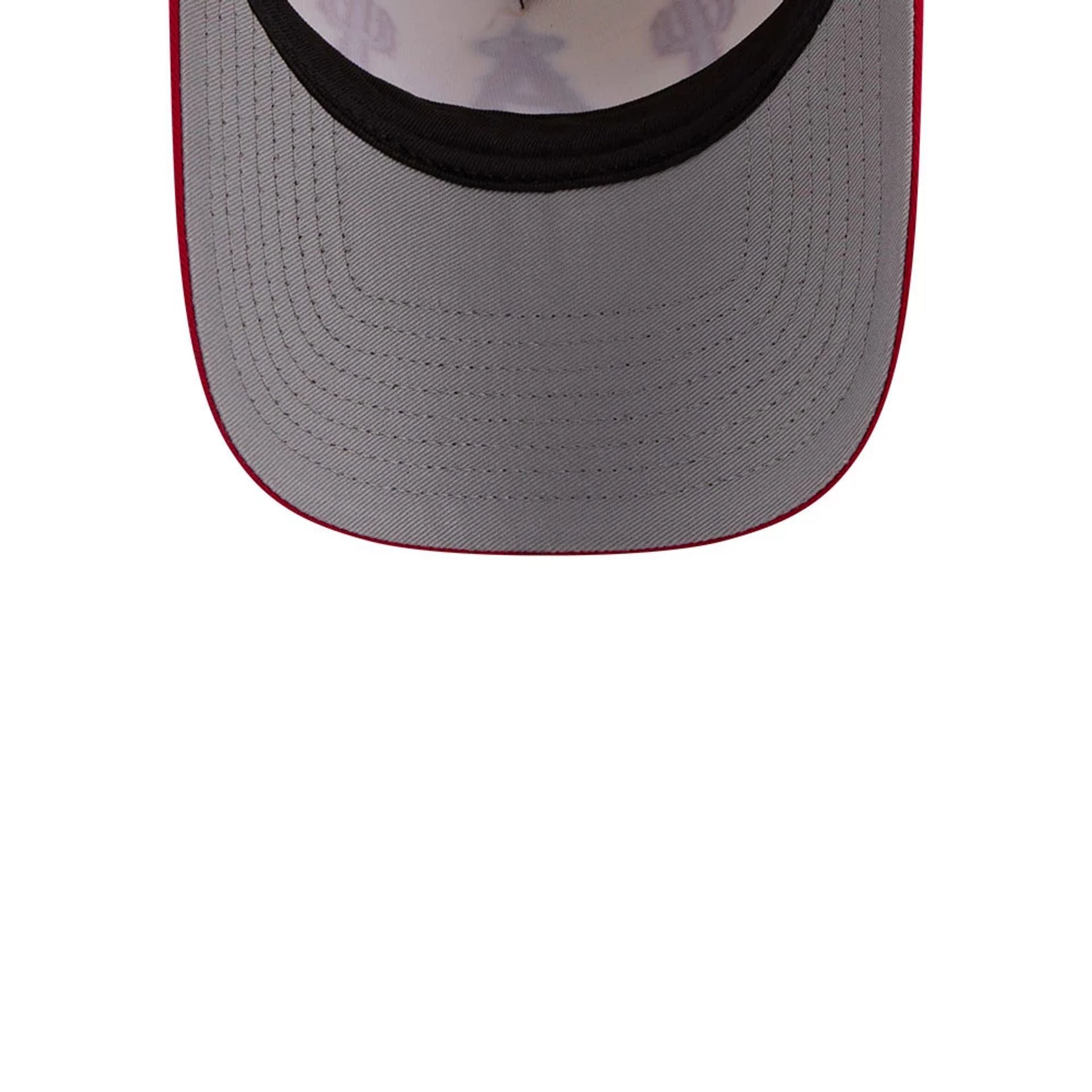 Pictured is this MLB Rope LA Angels 9FORTY A-Frame cap in red. 2