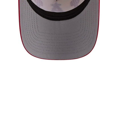 Pictured is this MLB Rope LA Angels 9FORTY A-Frame cap in red. 2