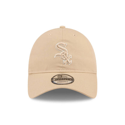 Pictured is this MLB Colours Chicago White Sox 9TWENTY cap in light beige. 2