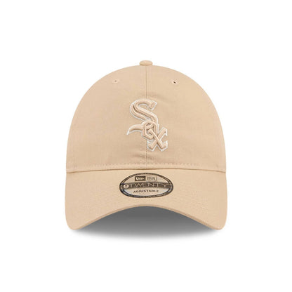 Pictured is this MLB Colours Chicago White Sox 9TWENTY cap in light beige. 2