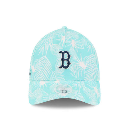 Pictured is this Womens MLB Pastel Boston Red Sox 9TWENTY A-Frame cap in turquoise. 3