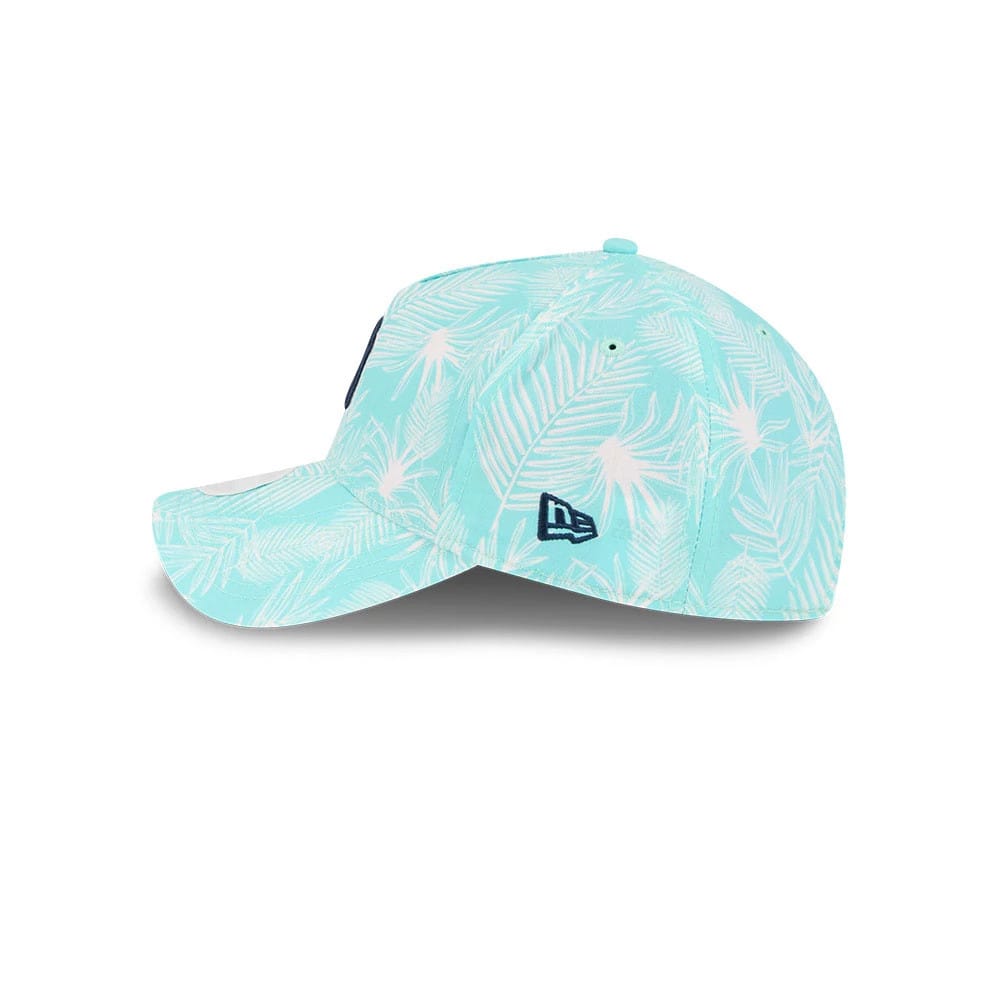 Pictured is this Womens MLB Pastel New York Yankees 9TWENTY A-Frame cap in turquoise. 6