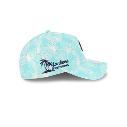 Pictured is this Womens MLB Pastel New York Yankees 9TWENTY A-Frame cap in turquoise. 5