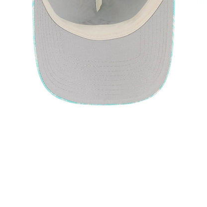 Pictured is this Womens MLB Pastel New York Yankees 9TWENTY A-Frame cap in turquoise. 2