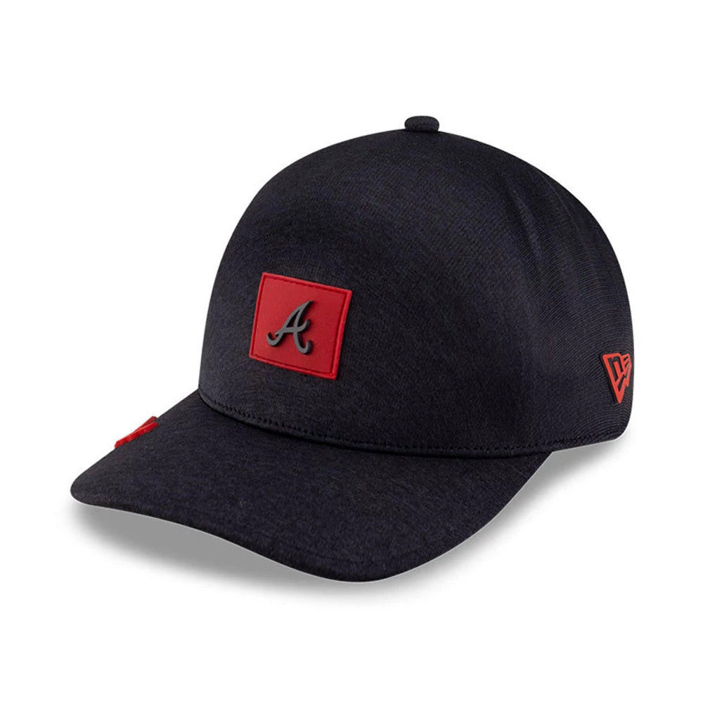 Pictured is this MLB Clubhouse Atlanta Braves 39THIRTY Infinity Stretch Fit cap in navy. 3