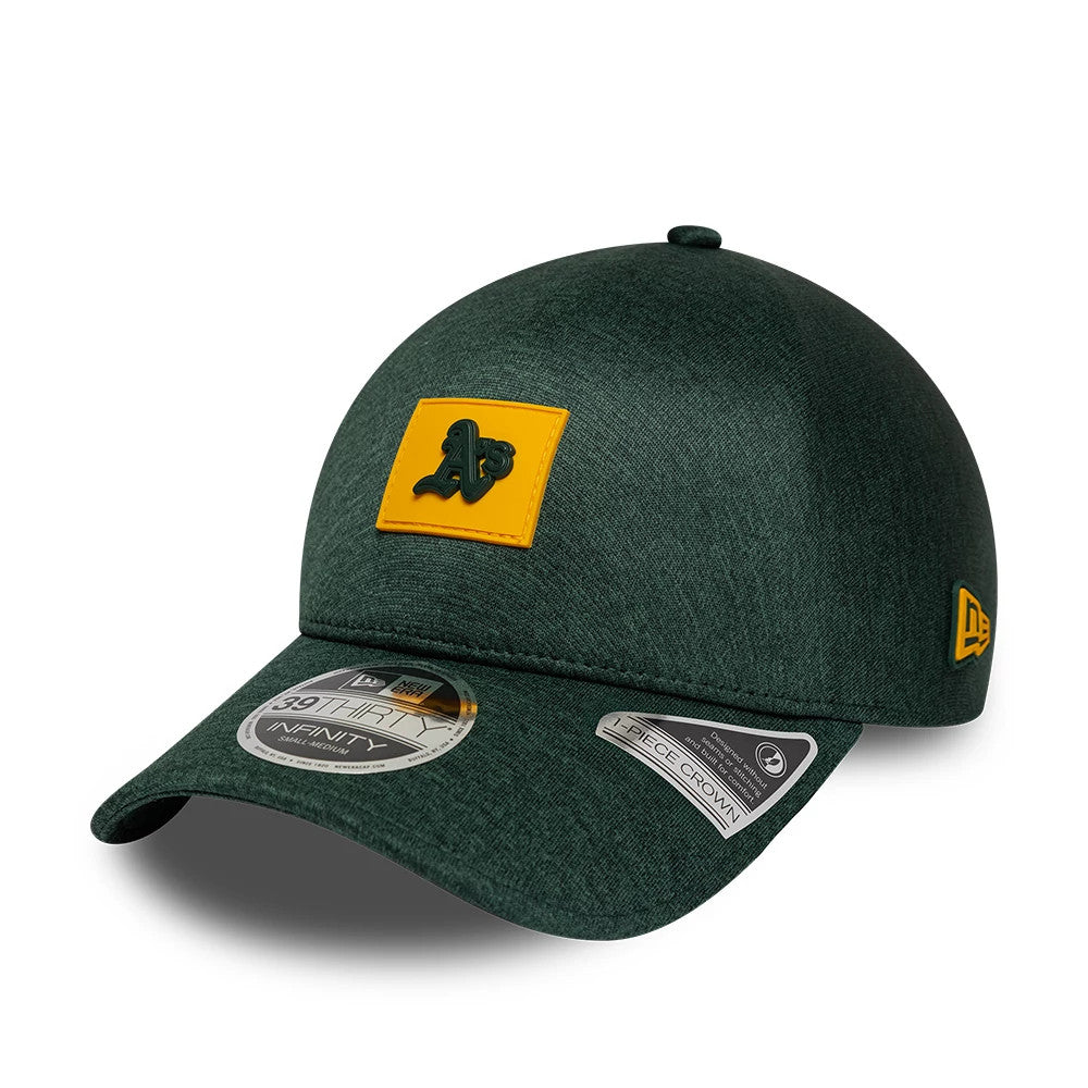 Pictured is this MLB Clubhouse Athletics 39THIRTY Infinity Stretch Fit cap in dark green. 3