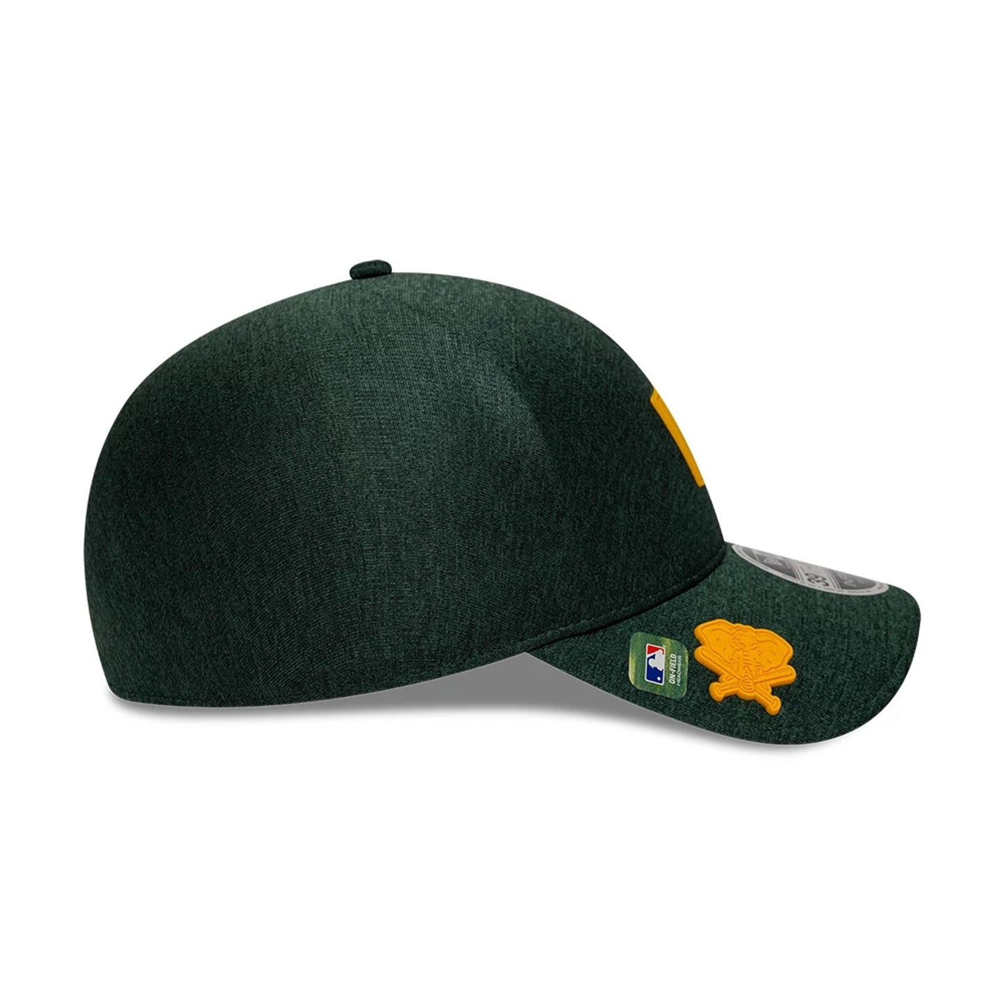 Pictured is this MLB Clubhouse Athletics 39THIRTY Infinity Stretch Fit cap in dark green. 5