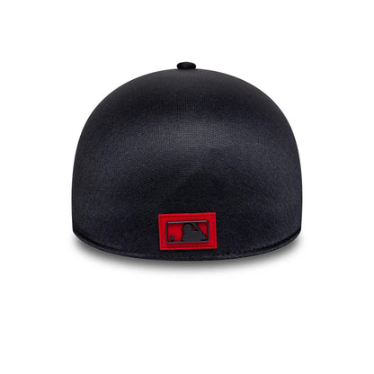Pictured is this MLB Clubhouse Cleveland Guardians 39THIRTY Infinity Stretch Fit cap in navy. 4