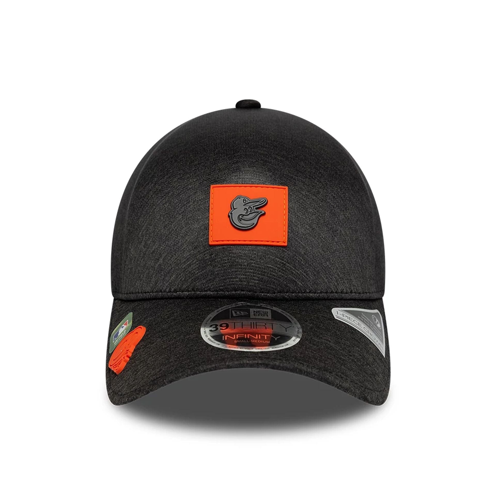 Pictured is this MLB Clubhouse Baltimore Orioles 39THIRTY Infinity Stretch Fit cap in black. 2