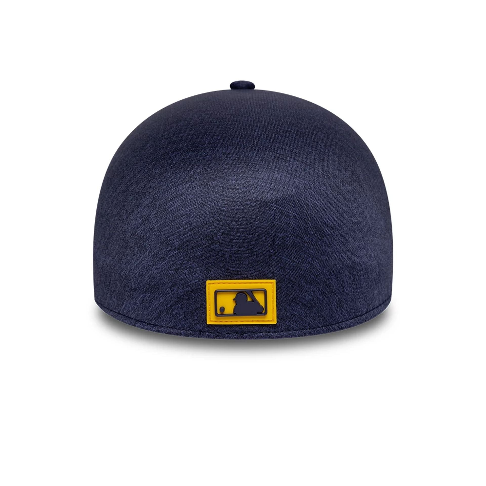 Pictured is this MLB Clubhouse Milwaukee Brewers 39THIRTY Infinity Stretch Fit cap in navy. 4