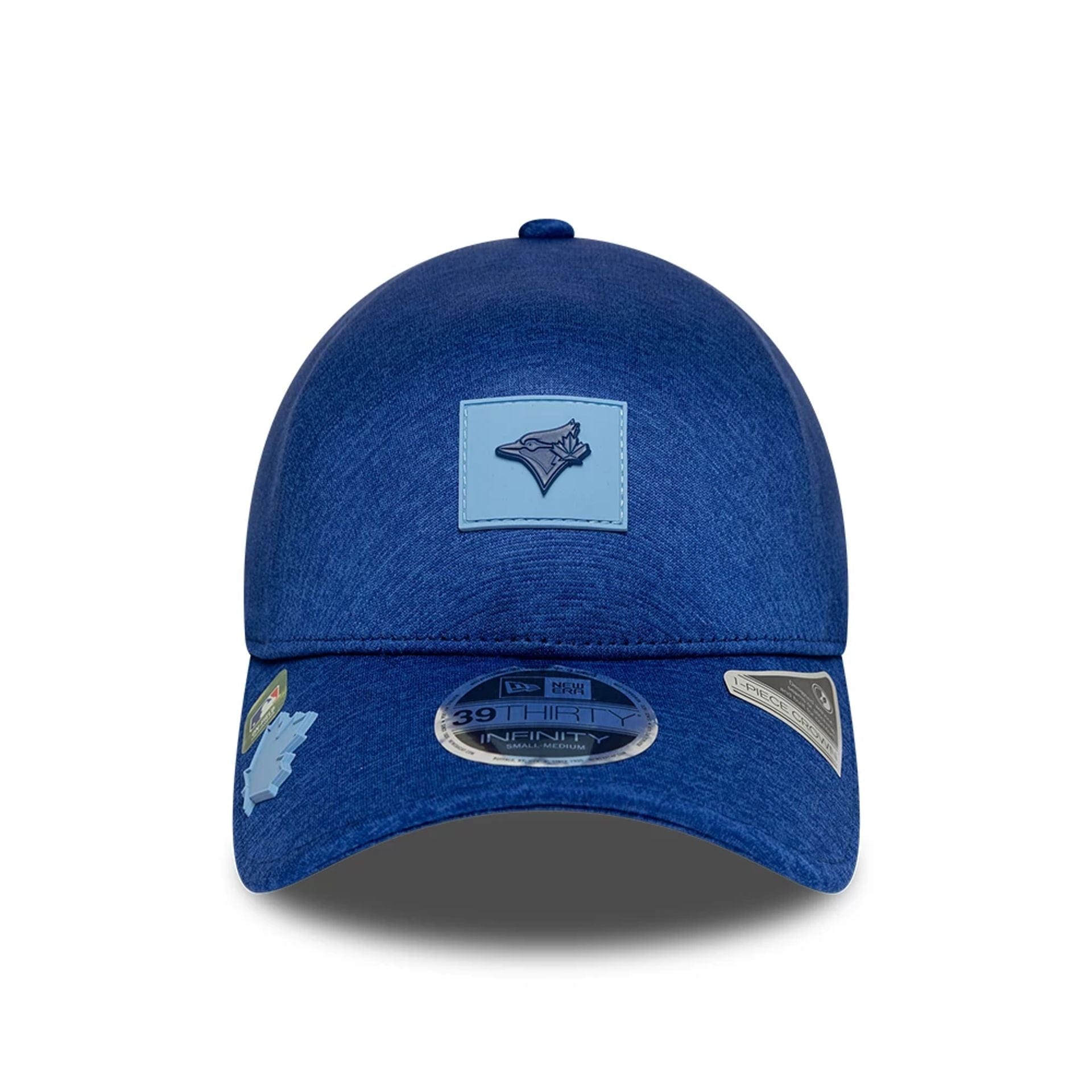 Pictured is this MLB Clubhouse Toronto Blue Jays 39THIRTY Infinity Stretch Fit cap in blue. 2
