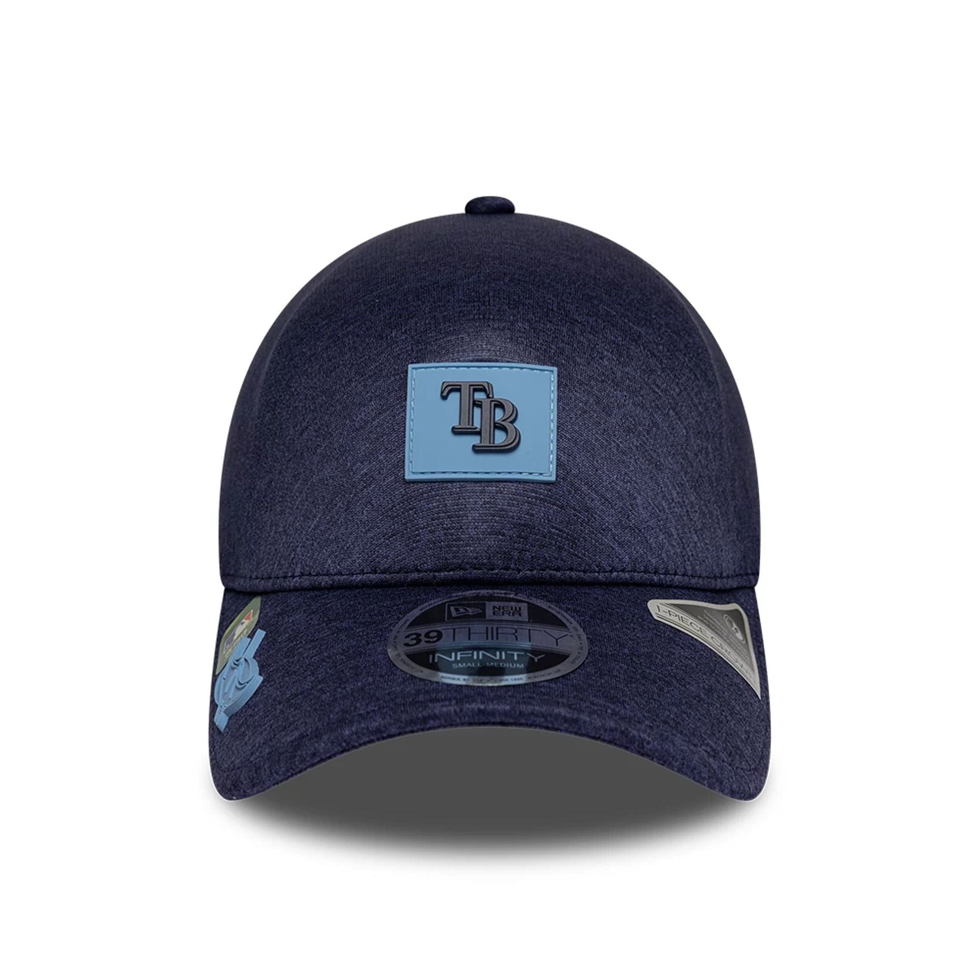 Pictured is this MLB Clubhouse Tampa Bay Rays 39THIRTY Infinity Stretch Fit cap in navy. 2