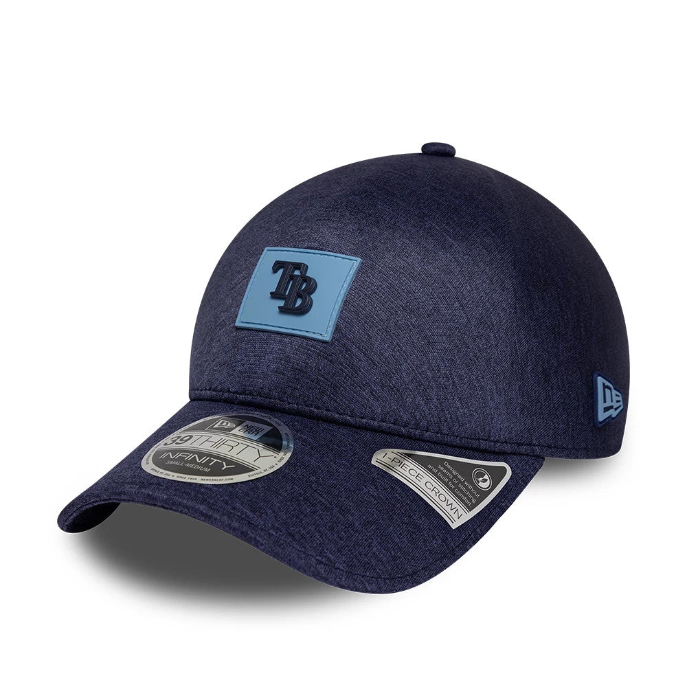 Pictured is this MLB Clubhouse Tampa Bay Rays 39THIRTY Infinity Stretch Fit cap in navy. 3
