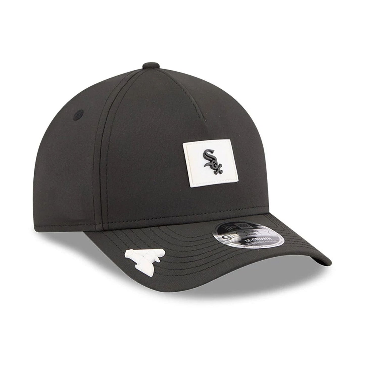 Pictured is this MLB Clubhouse Chicago White Sox 9FORTY M-Crown A-Frame cap in black. 1