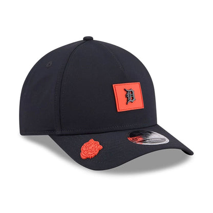 Pictured is this MLB Clubhouse Detroit Tigers 9FORTY M-Crown A-Frame cap in navy. 1