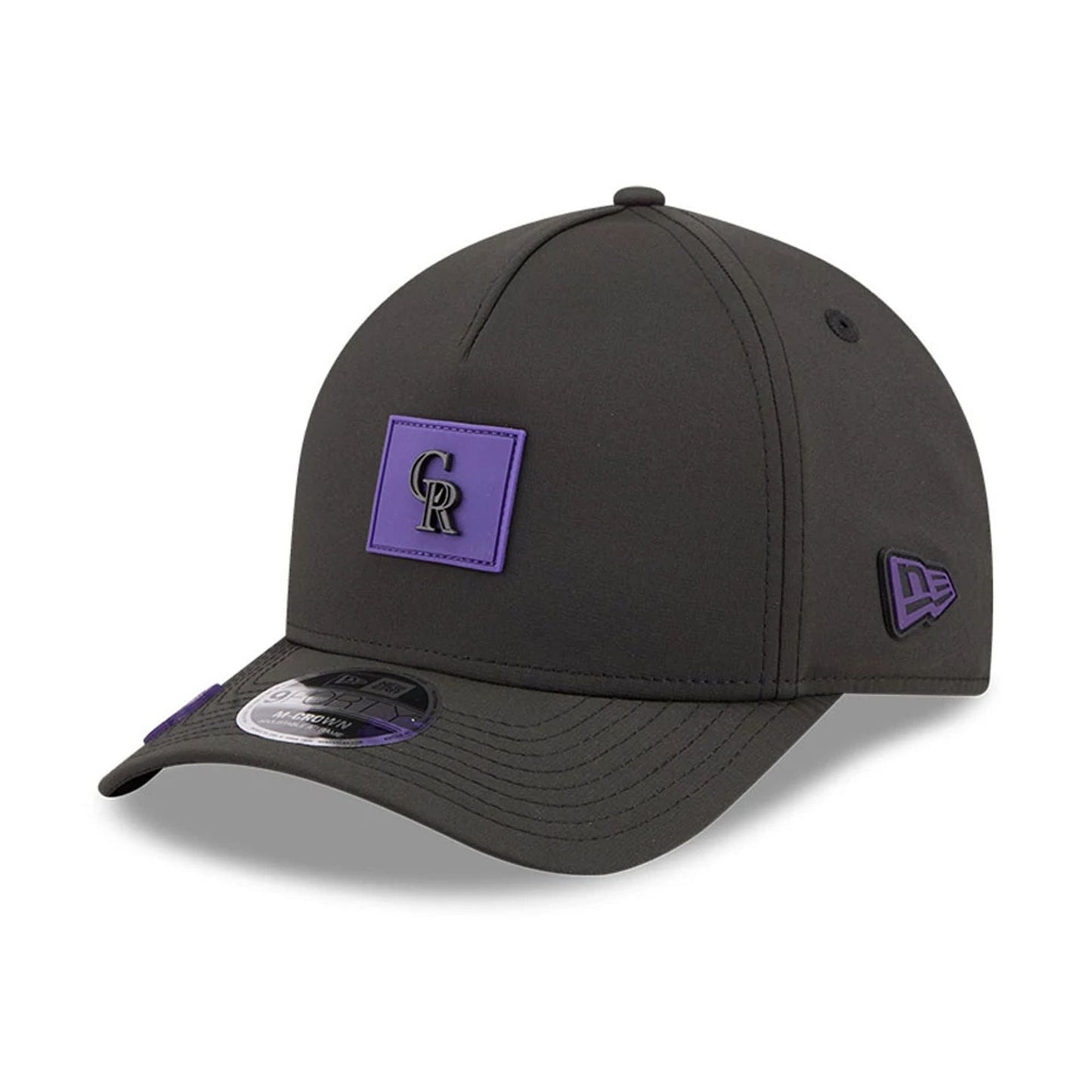 Pictured is this MLB Clubhouse Colorado Rockies 9FORTY M-Crown A-Frame cap in black. 3