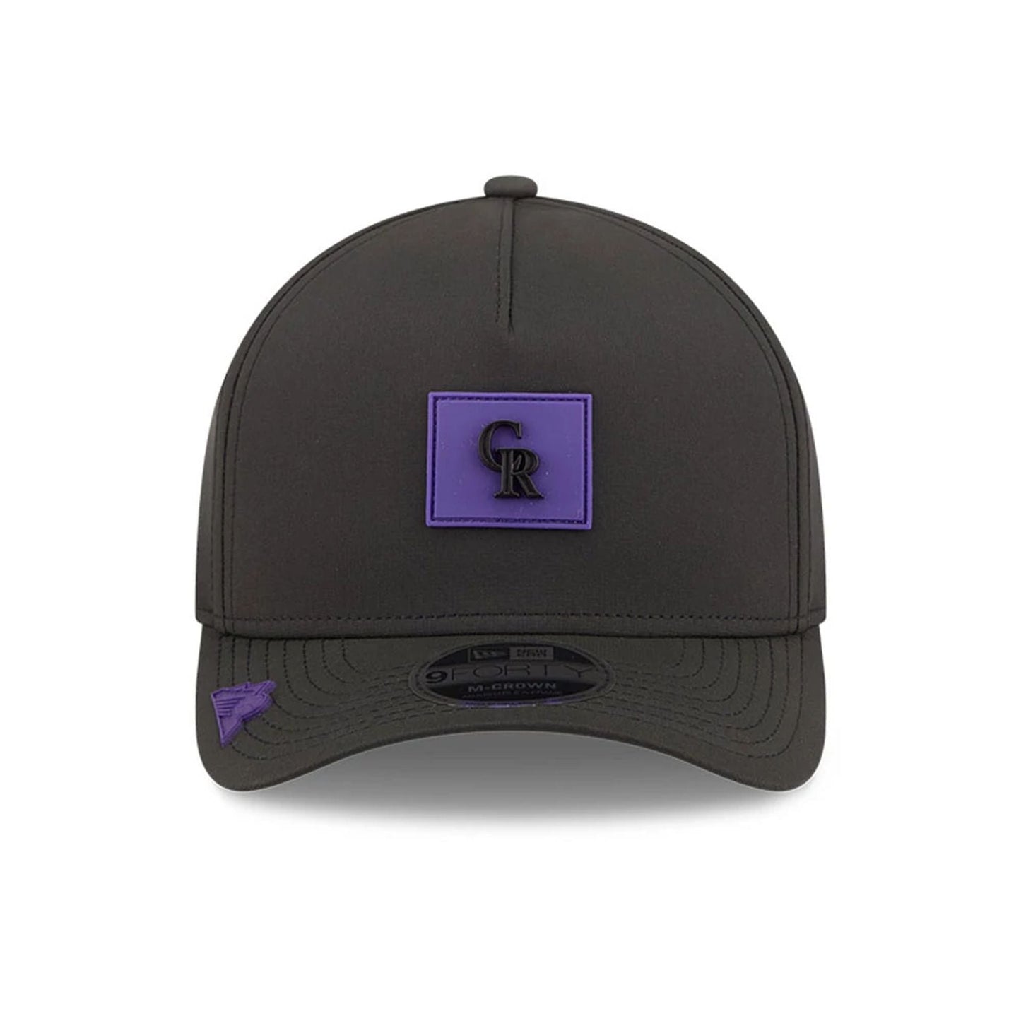 Pictured is this MLB Clubhouse Colorado Rockies 9FORTY M-Crown A-Frame cap in black. 2