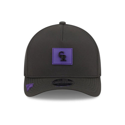 Pictured is this MLB Clubhouse Colorado Rockies 9FORTY M-Crown A-Frame cap in black. 2