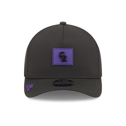 Pictured is this MLB Clubhouse Colorado Rockies 9FORTY M-Crown A-Frame cap in black. 2