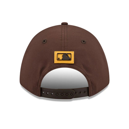 Pictured is this MLB Clubhouse San Diego Padres 9FORTY M-Crown A-Frame cap in dark brown. 4