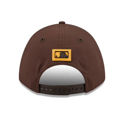 Pictured is this MLB Clubhouse San Diego Padres 9FORTY M-Crown A-Frame cap in dark brown. 4