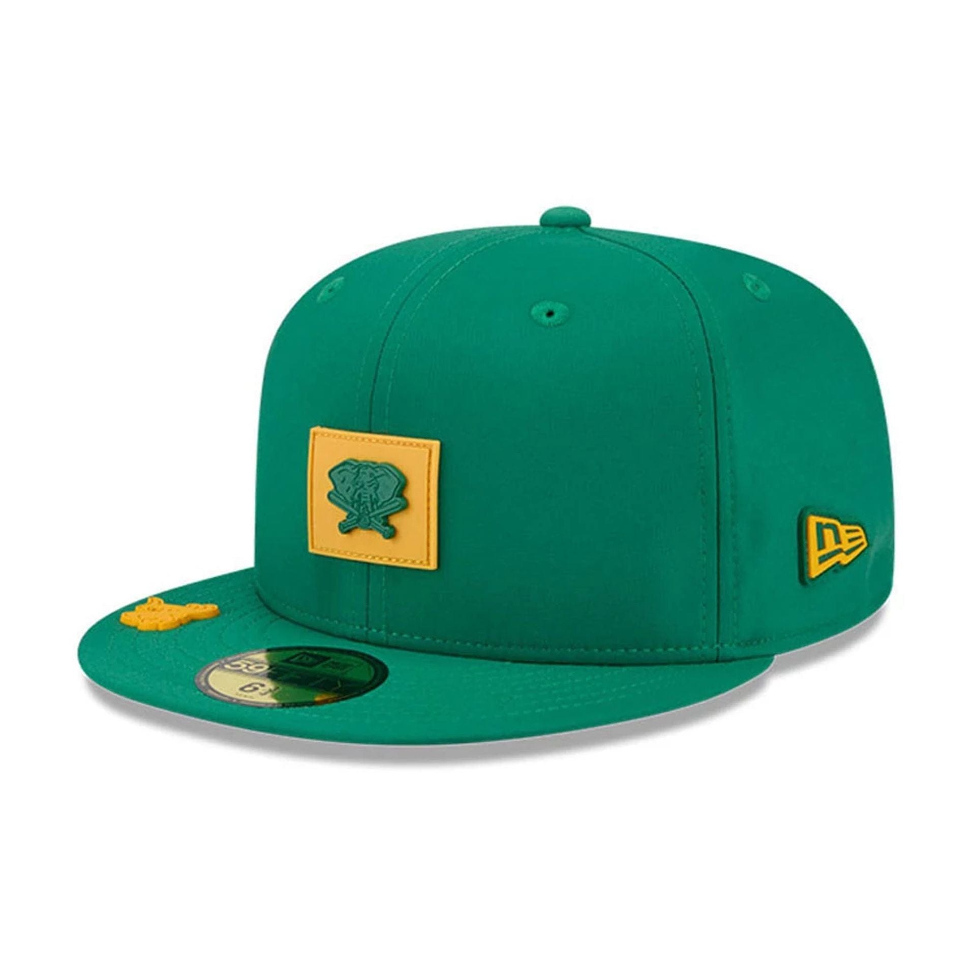 Pictured is this MLB Clubhouse Athletics 59FIFTY Fitted cap in dark green. 4