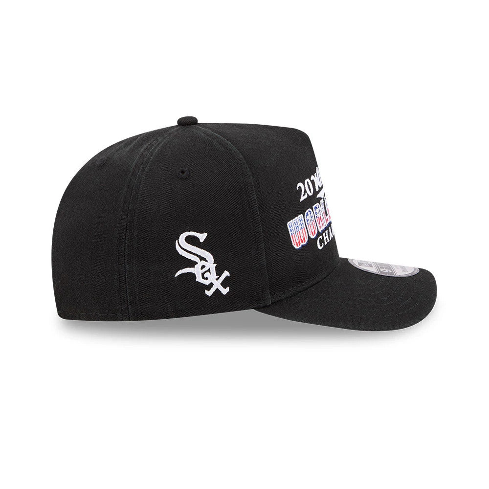 Pictured is this MLB Historic Chicago White Sox 9FIFTY A-Frame Snapback cap in black. 6