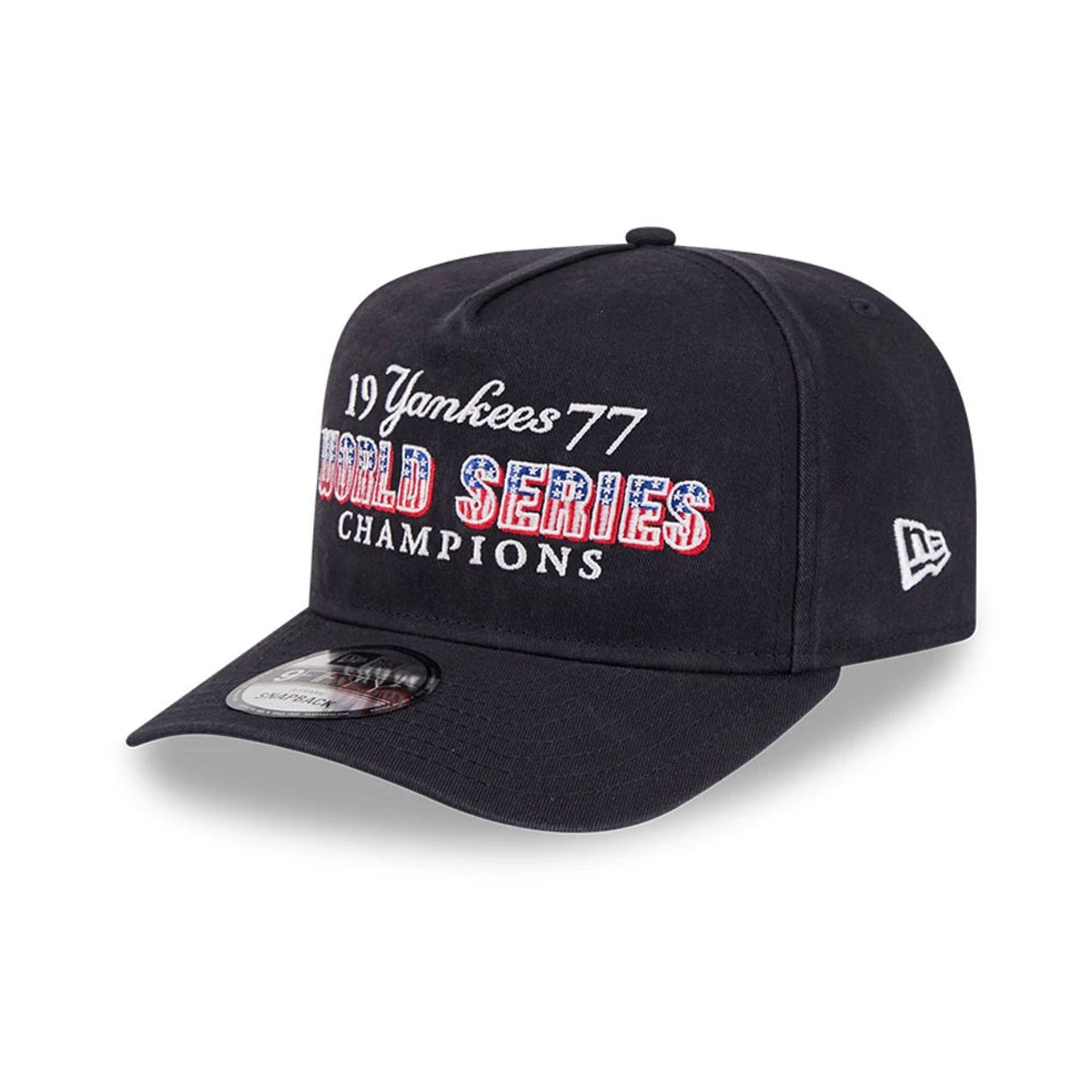 Pictured is this MLB Historic New York Yankees 9FIFTY A-Frame Snapback cap in navy. 4