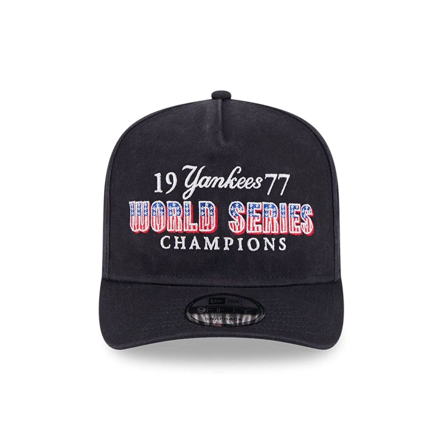 Pictured is this MLB Historic New York Yankees 9FIFTY A-Frame Snapback cap in navy. 3