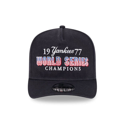 Pictured is this MLB Historic New York Yankees 9FIFTY A-Frame Snapback cap in navy. 3