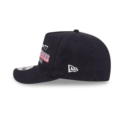 Pictured is this MLB Historic New York Yankees 9FIFTY A-Frame Snapback cap in navy. 6