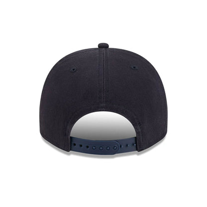 Pictured is this MLB Historic New York Yankees 9FIFTY A-Frame Snapback cap in navy. 7